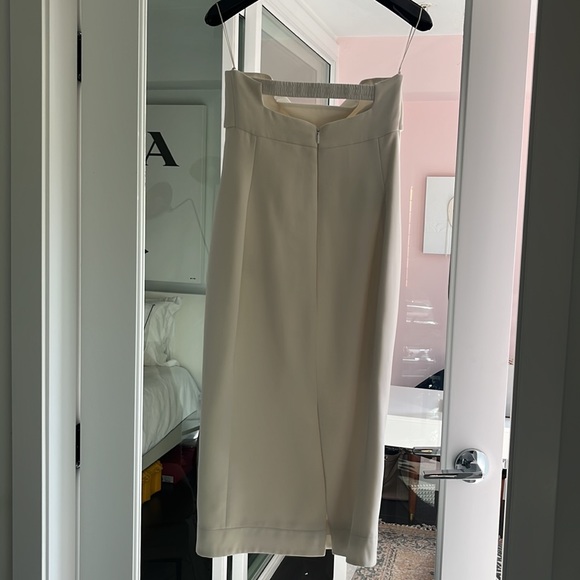 Never worn Saint Laurent FW22 strapless silk-wool cutout dress with boned bodice - Picture 2 of 7